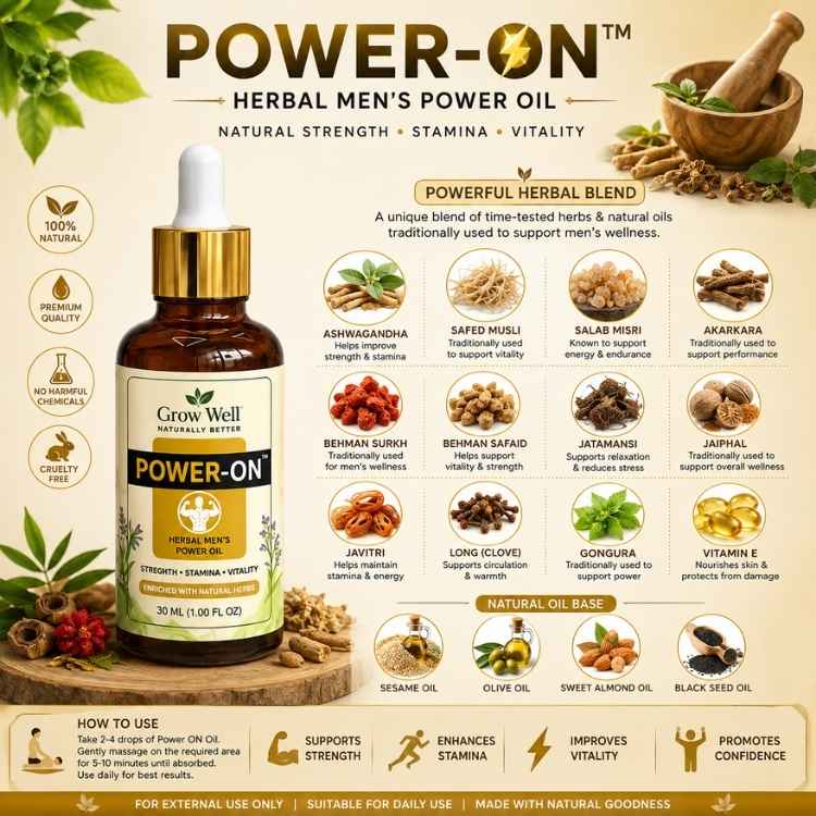 POWER ON™ – Men's Herbal Oil