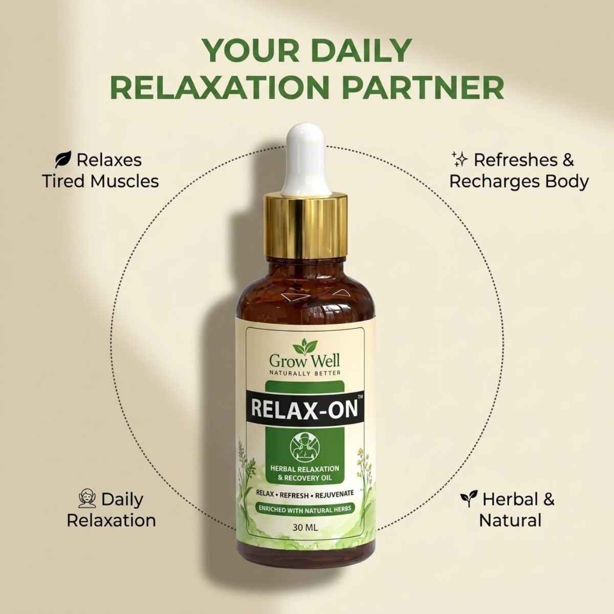 RELAX-ON™ Herbal Relaxation & Recovery Oil