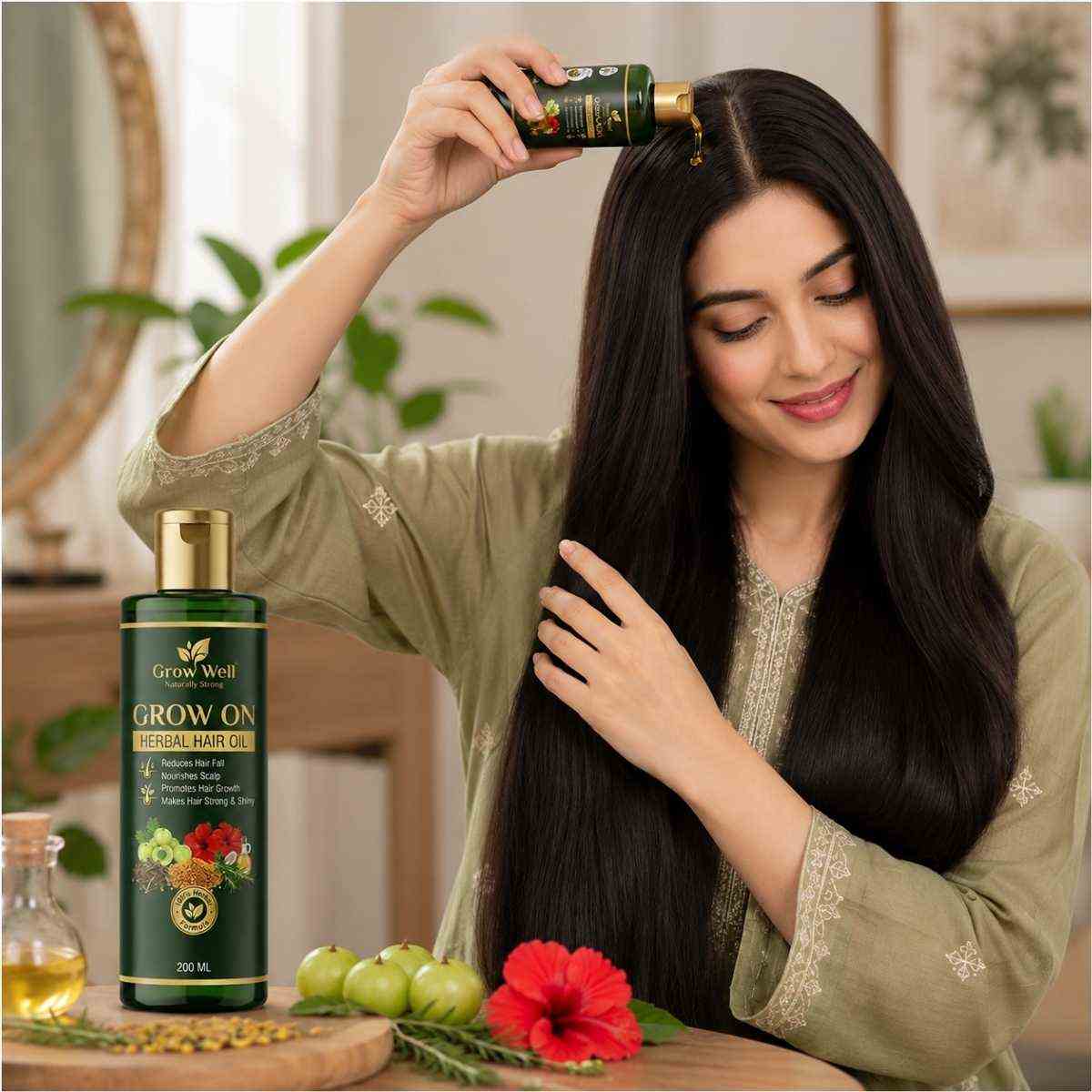 GROW-ON™ Premium Herbal Hair Oil