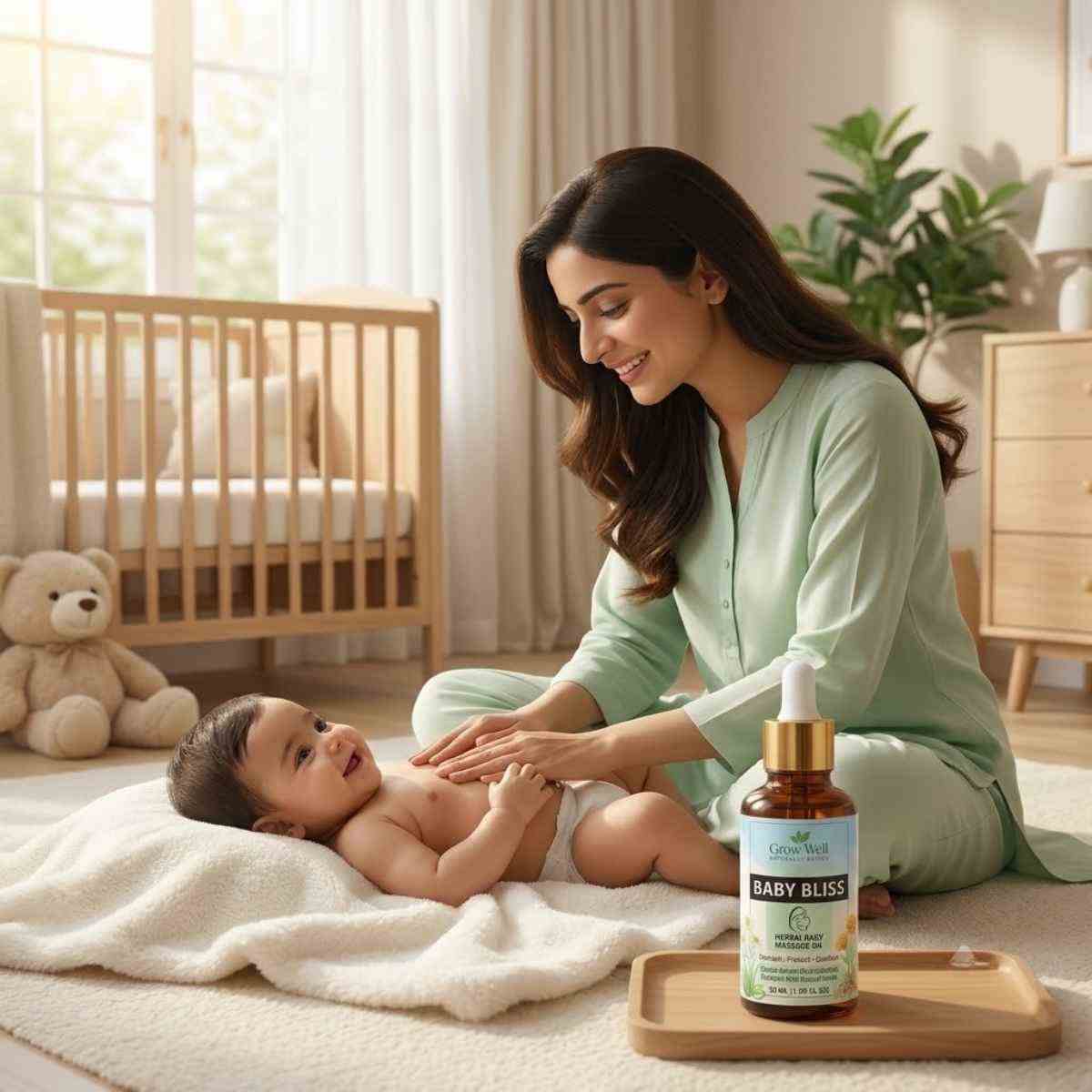 Grow Well Baby Bliss™ Baby Massage Oil